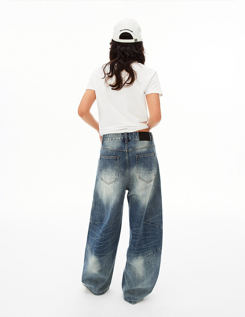 Minimalist Washed Simitar Jeans