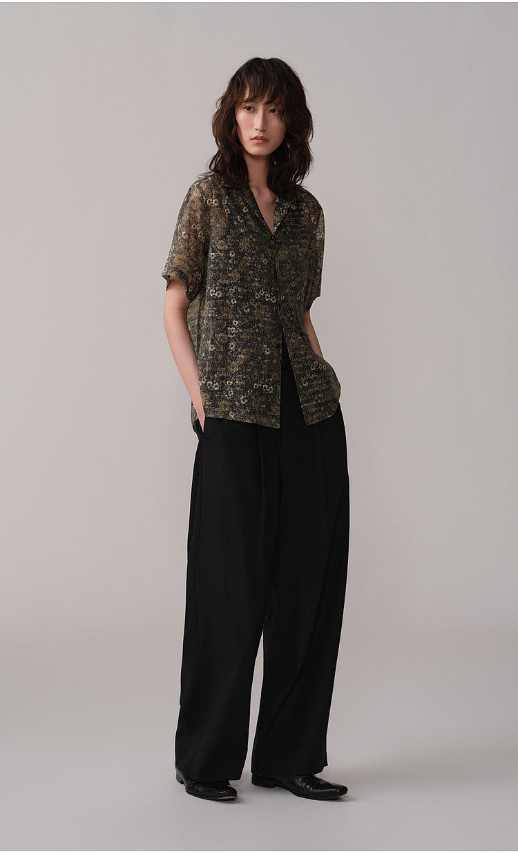 Cuban-Collar Floral Shirt