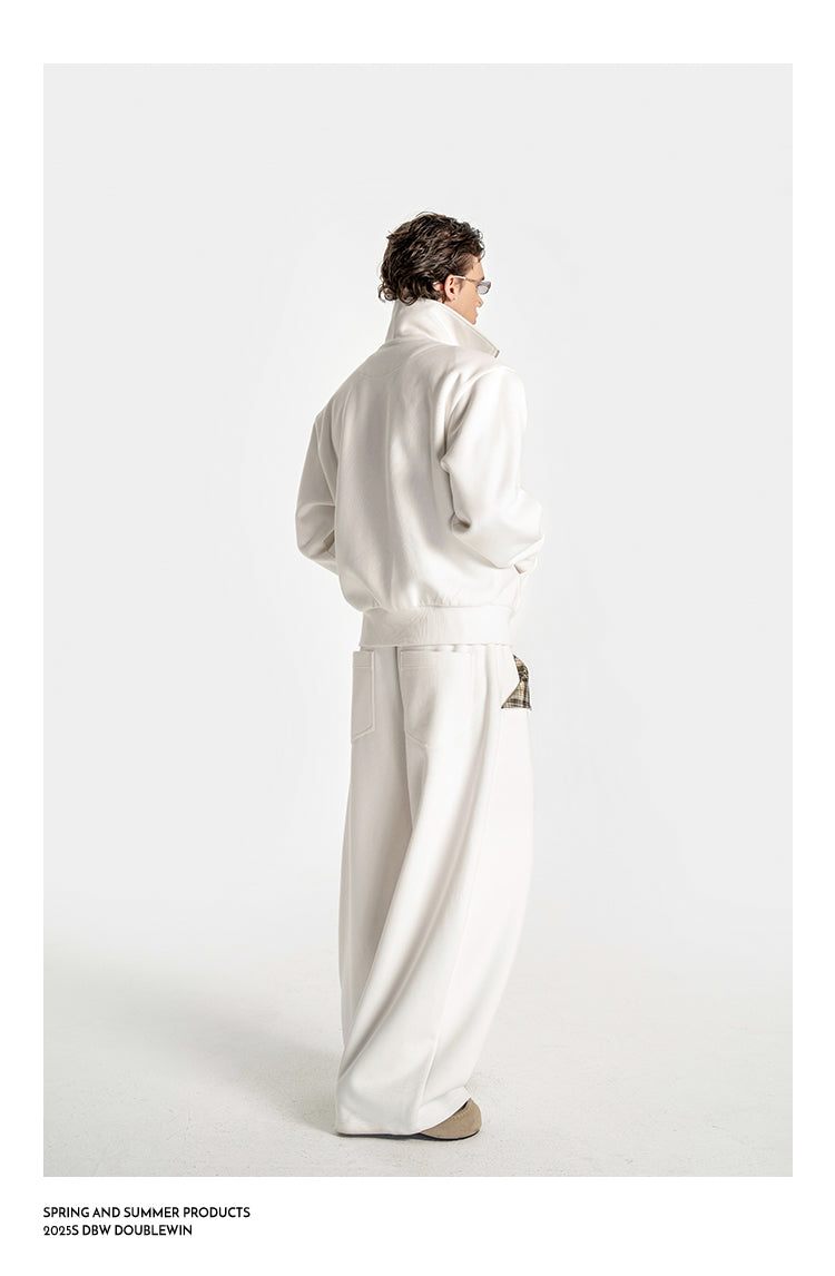 Fake Two-Piece Zipper Sweatshirt