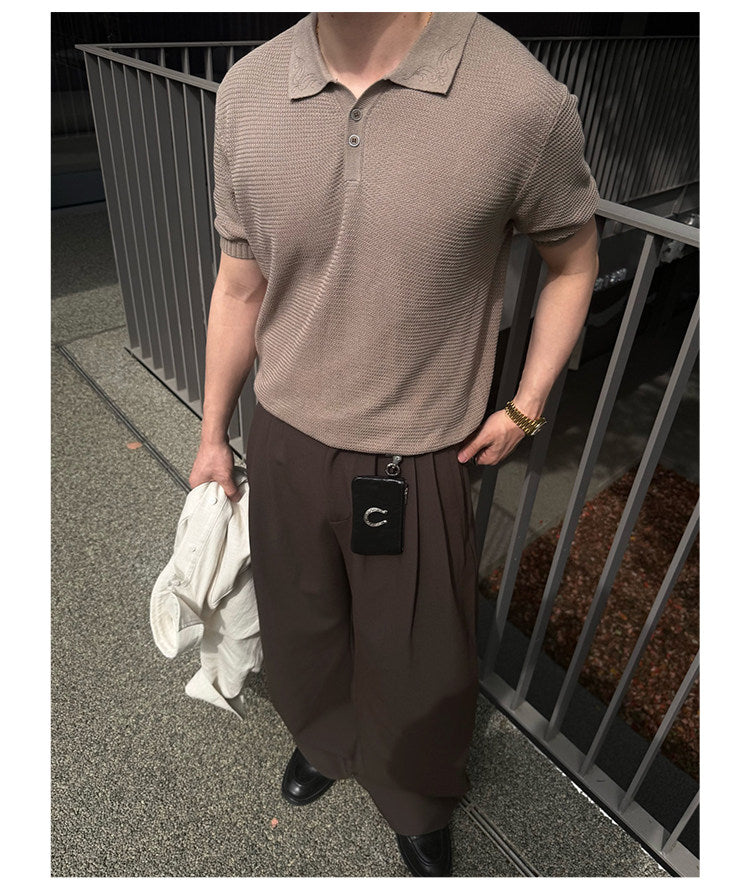 Breathable Linen Polo Shirt