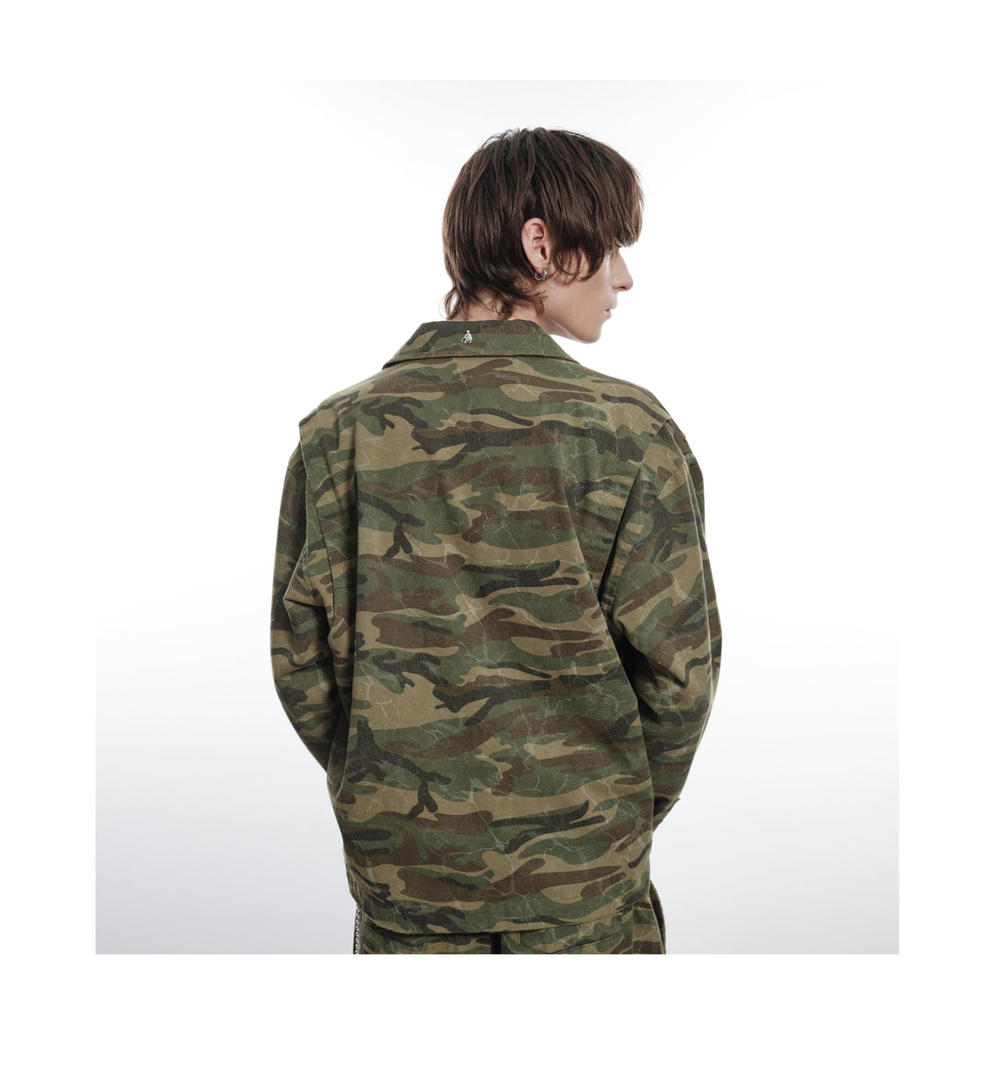 Damaged camouflage jacket