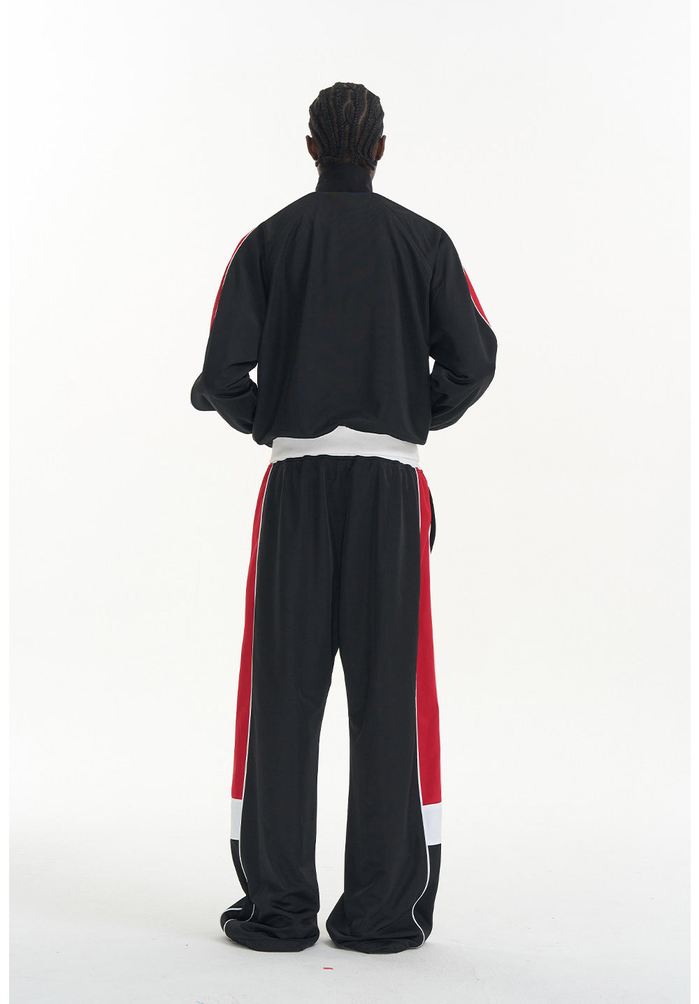 Loose-Fit Sporty Print Casual Pants