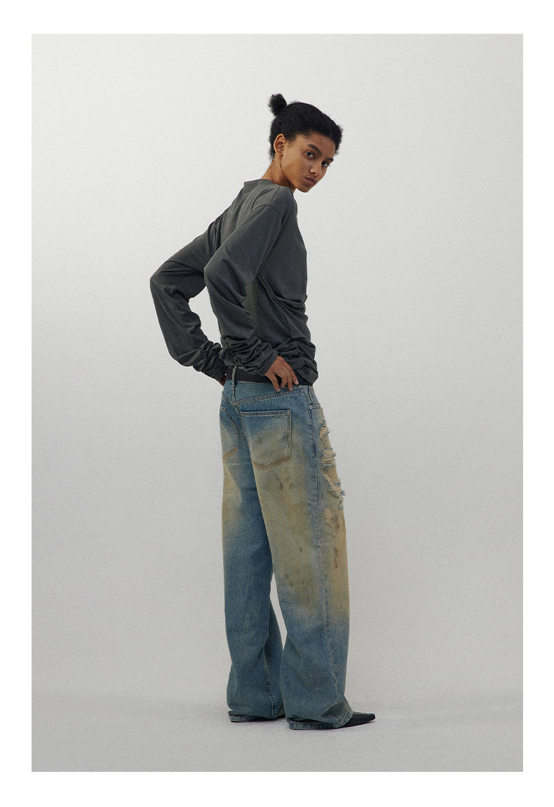 Stacked Pleats T-Shirt