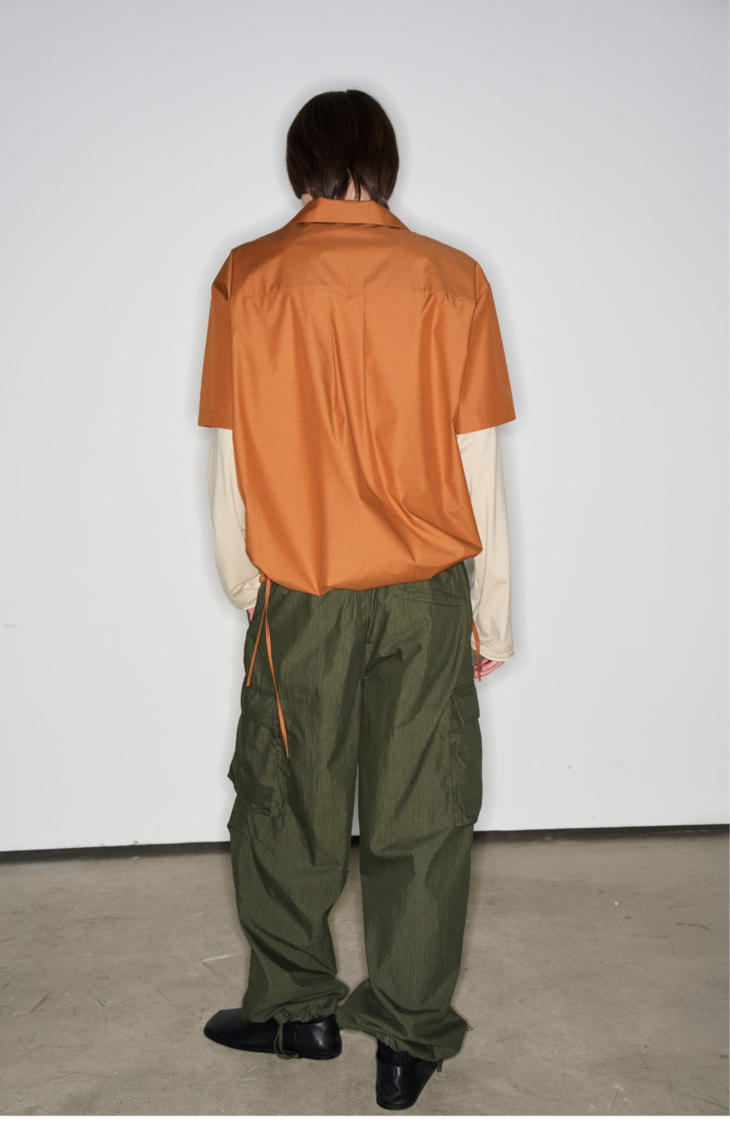 Fresh hem drawstring shirt