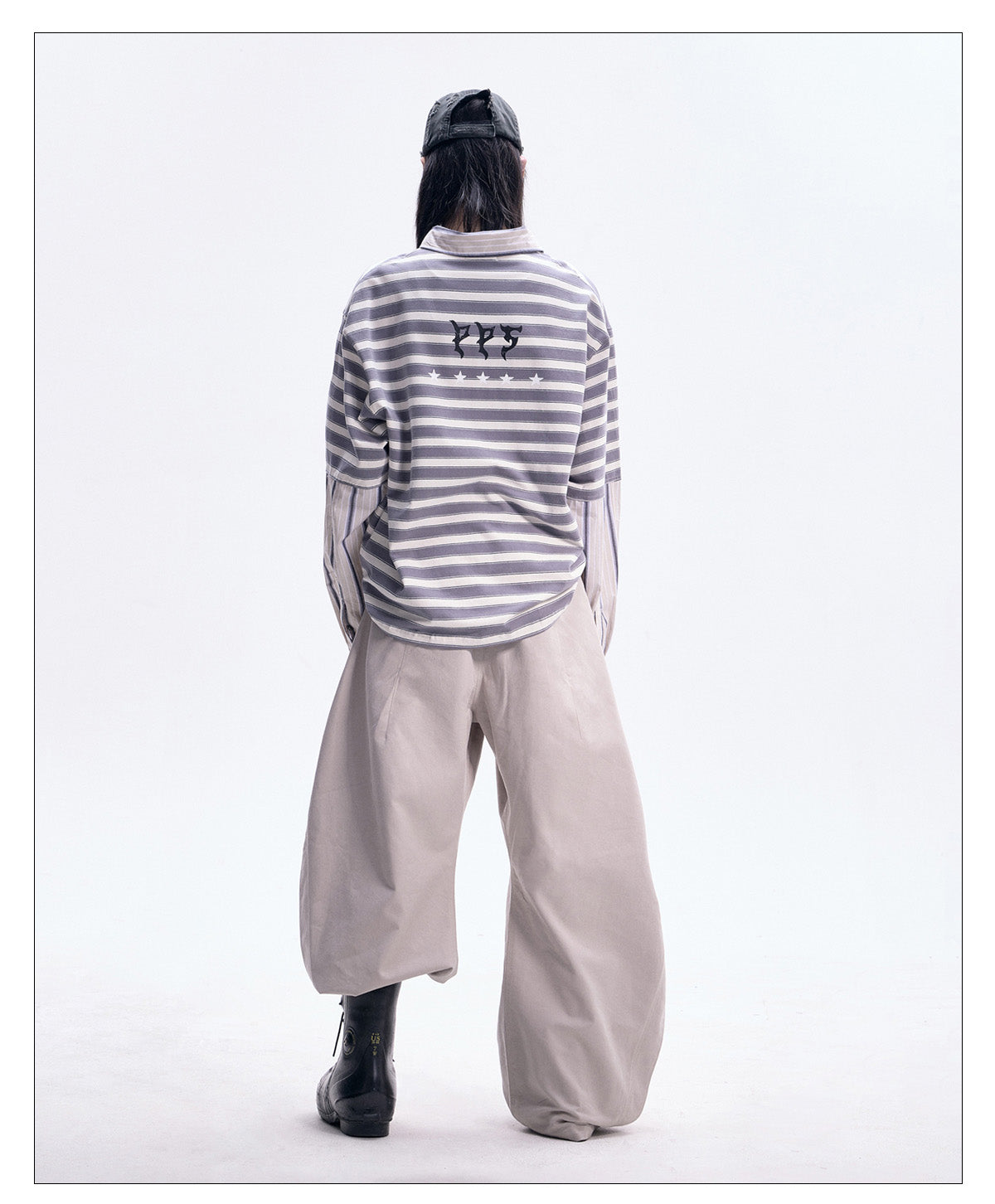 Faux two-piece polo shirt