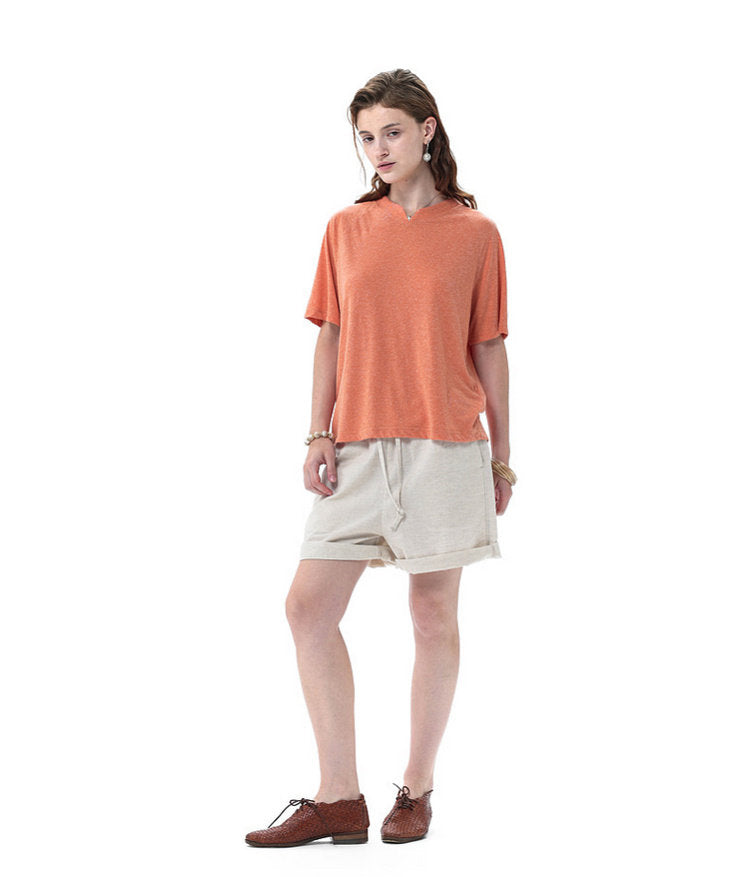 Small V-neck Raglan T-shirt