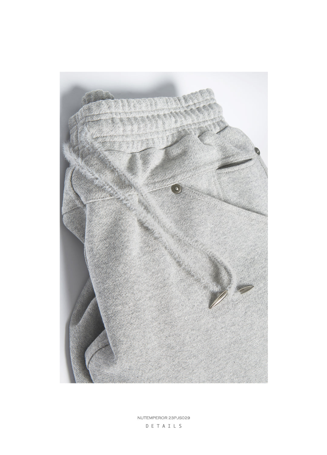 Heavyweight wide-leg sports pants