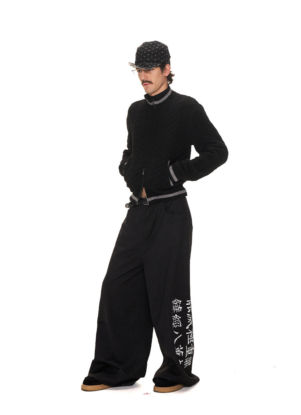 Color Block Zipper Cardigan