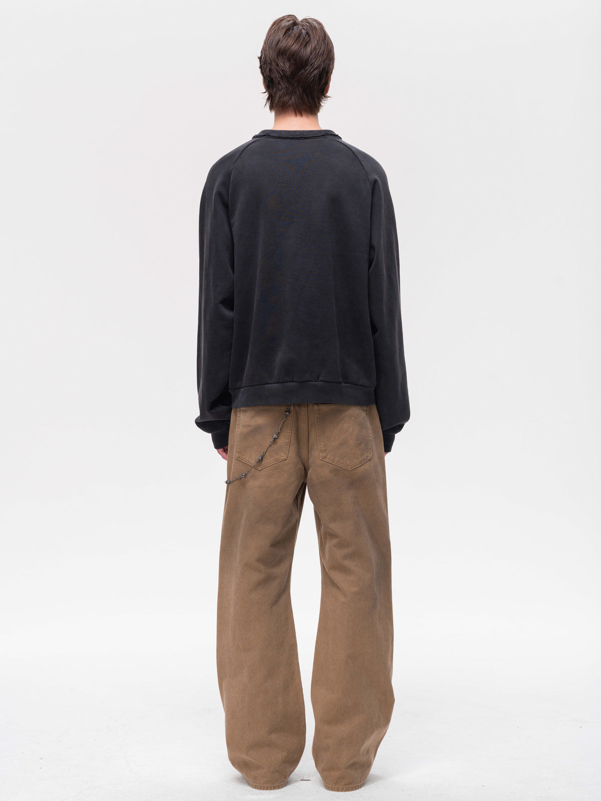 Split-Neck Sweatshirt