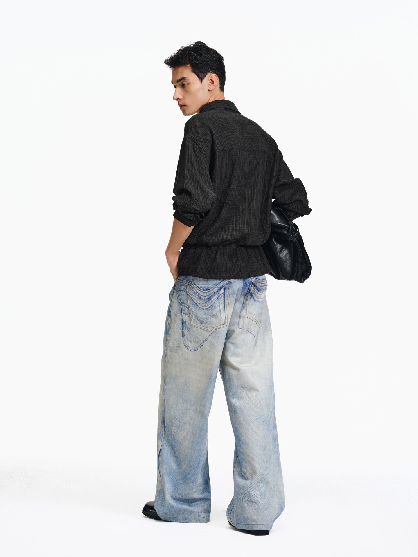 Drawstring waist shirt