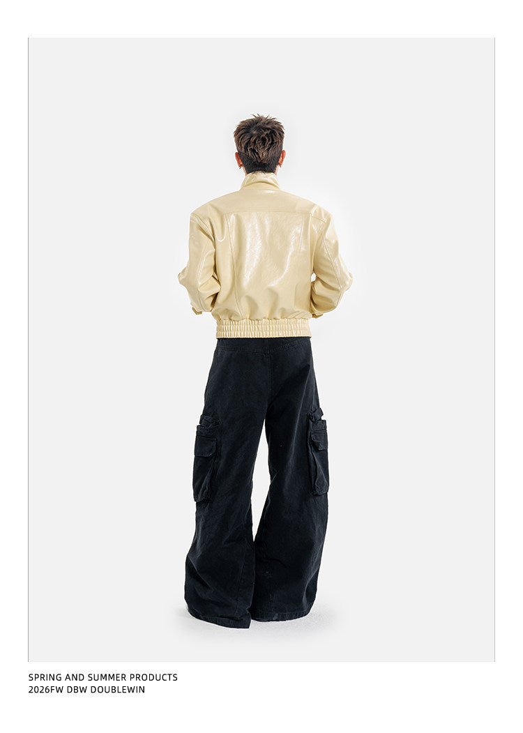Deconstructed Leather Jacket