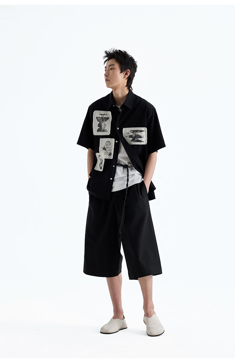 Hand Brush Patch Shirt