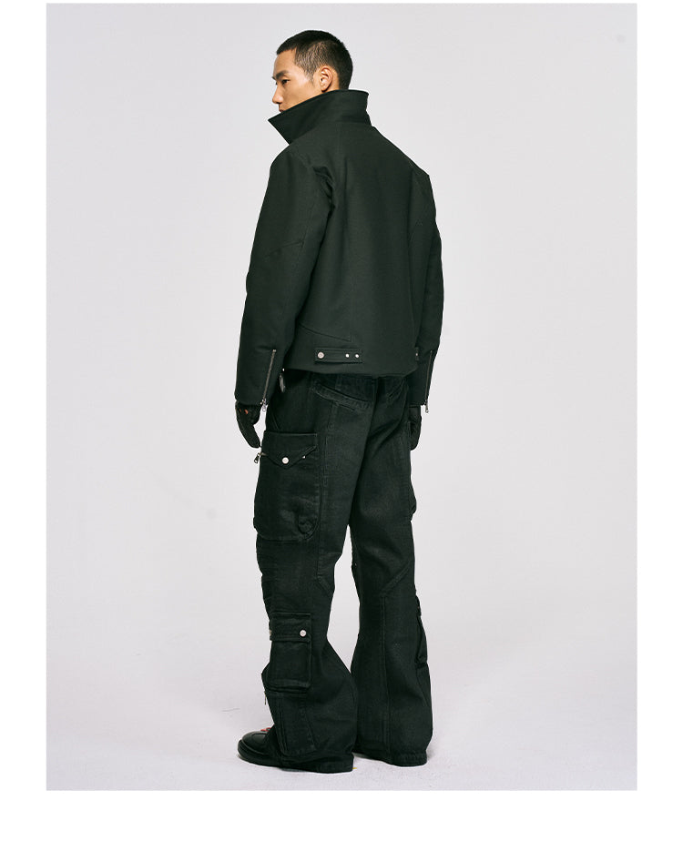 Waxed Shell Casual Pants