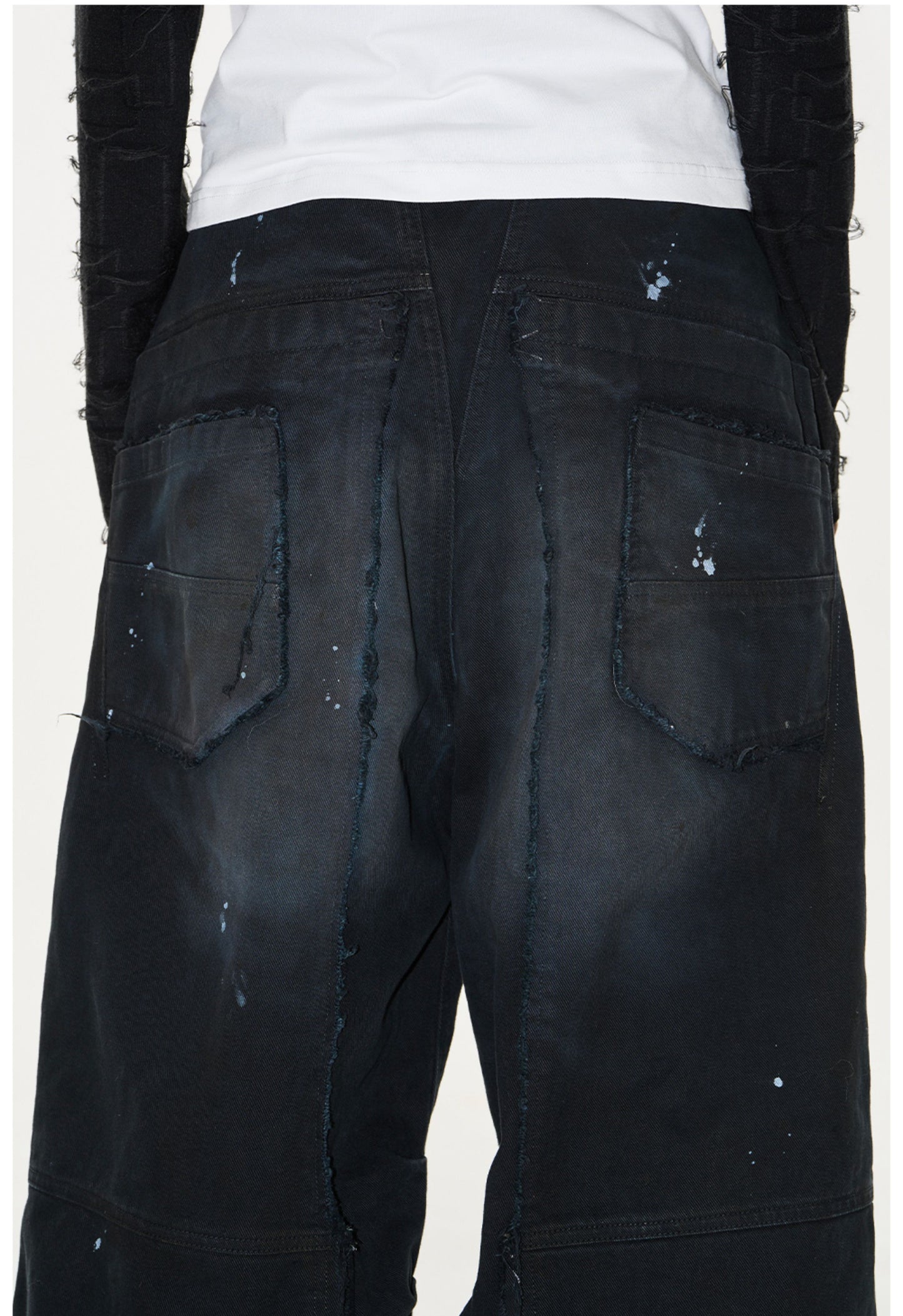 Ink Splash Denim Pants
