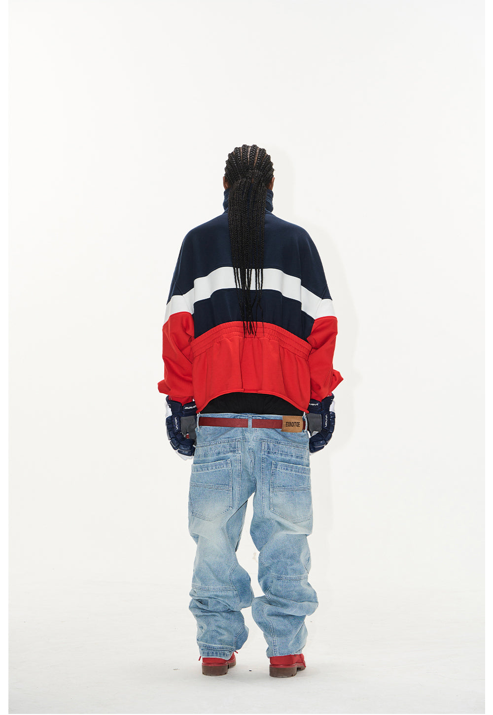 Turtleneck Loose Sweat Jacket