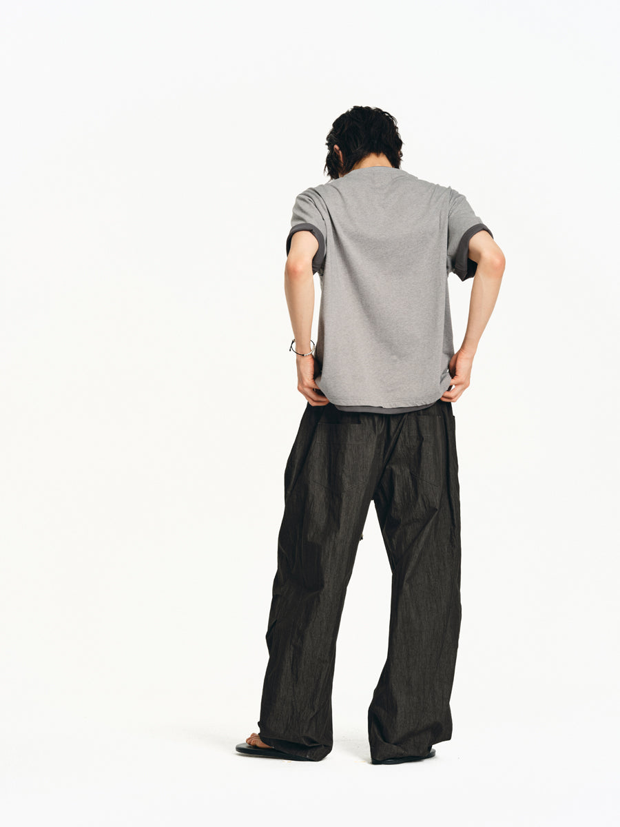 Pleated paratrooper pants