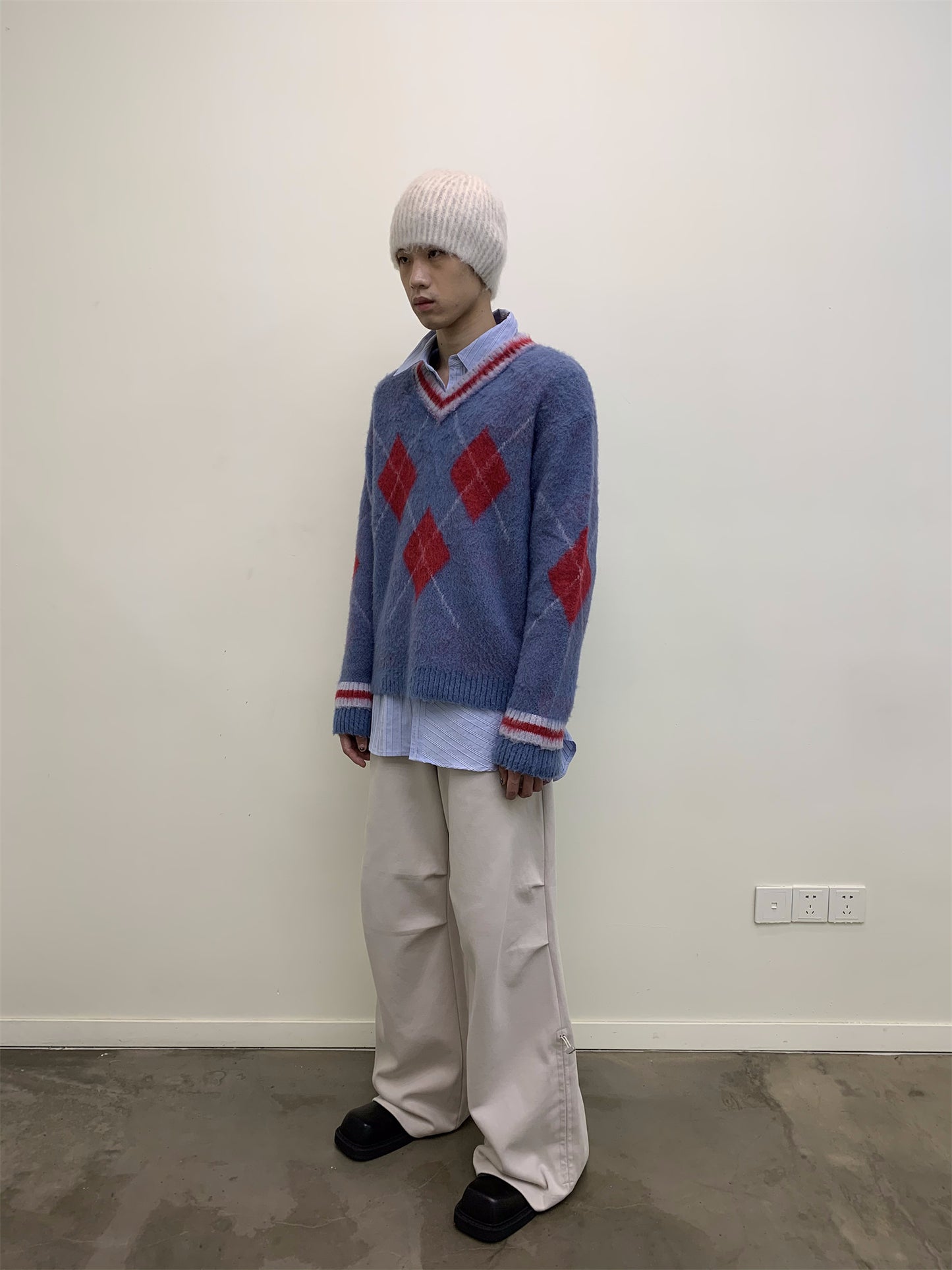 Mohair V-Neck Sweater