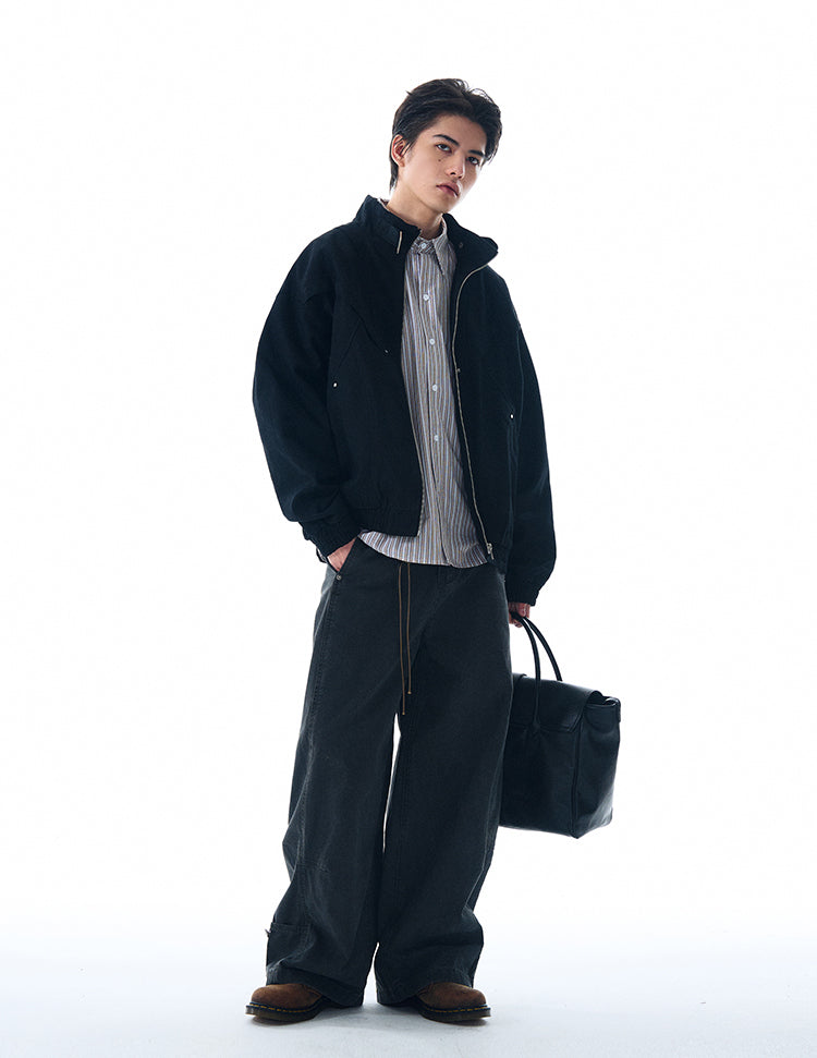 Stand collar workwear jacket