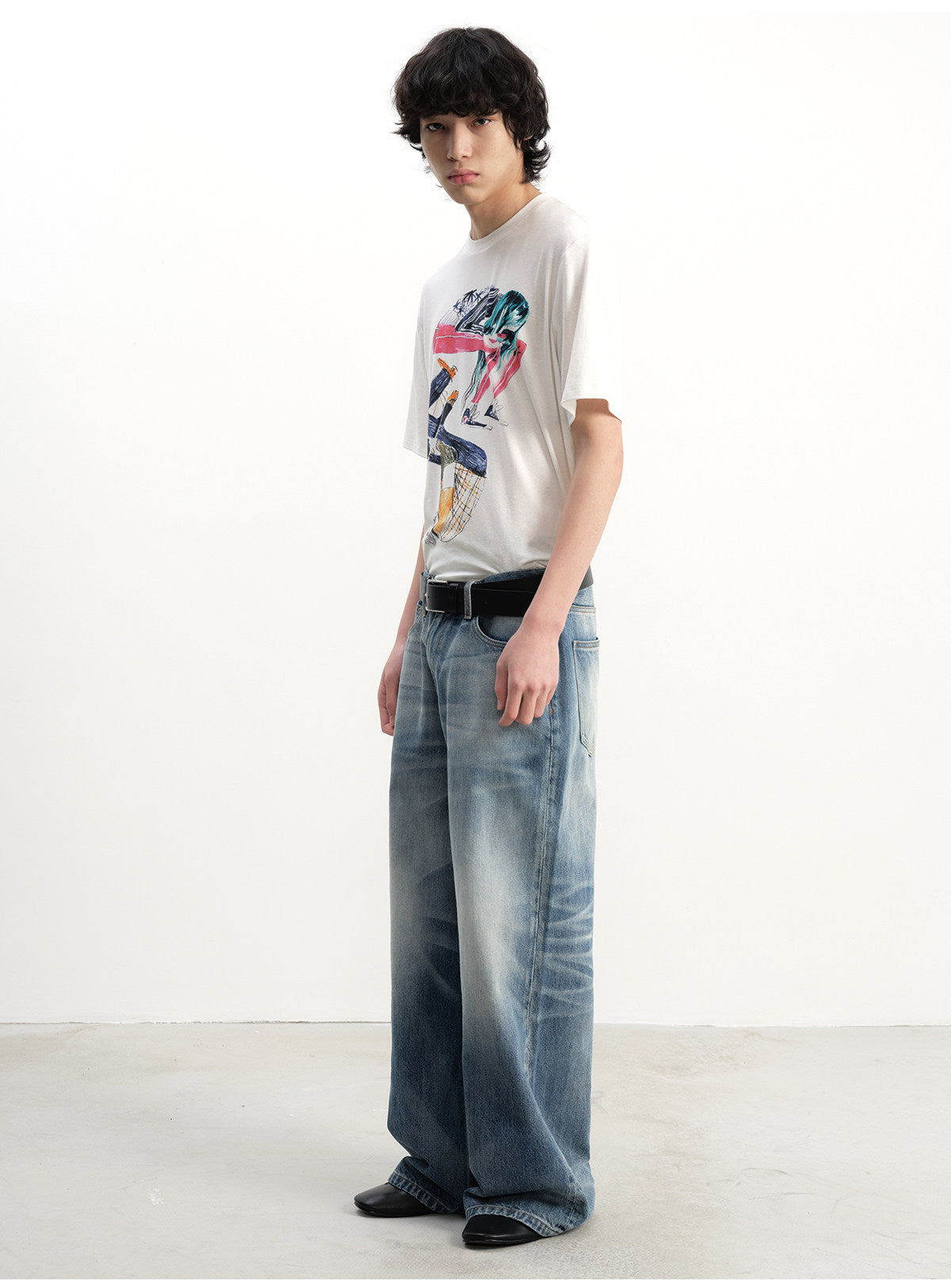 Casual Wide-Leg Jeans