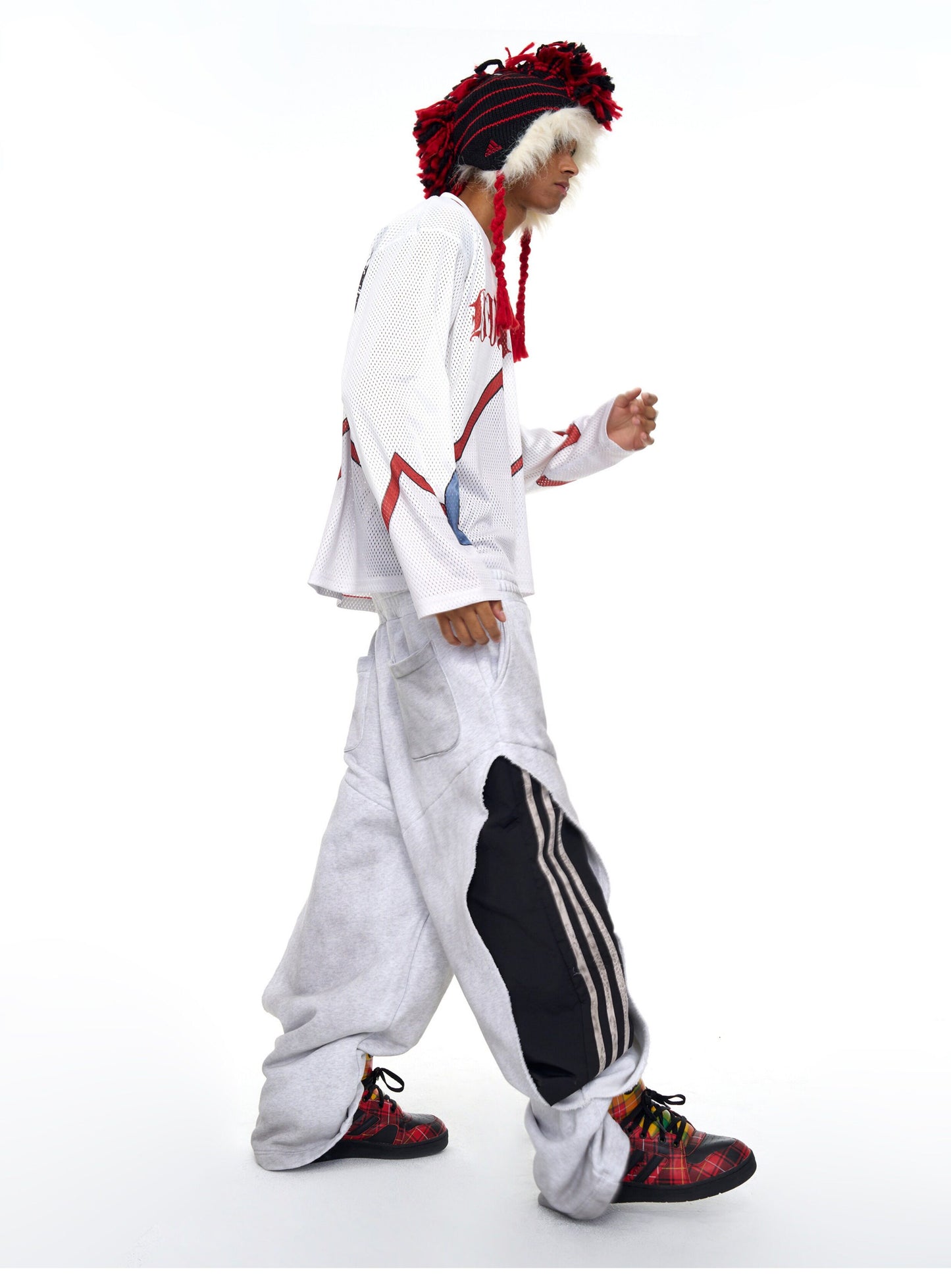 Faux Two-Piece Double Waistband Sweatpants