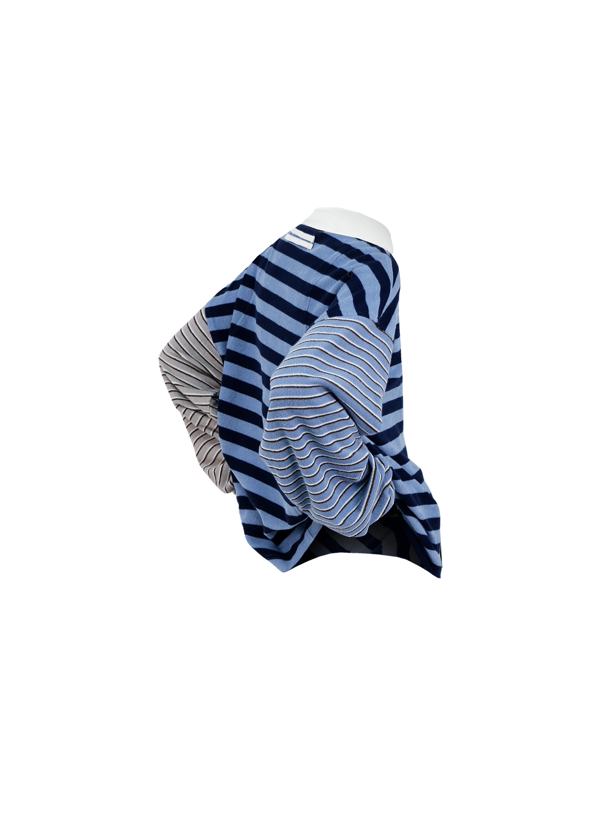 Asymmetrical Color-Block Polo Shirt