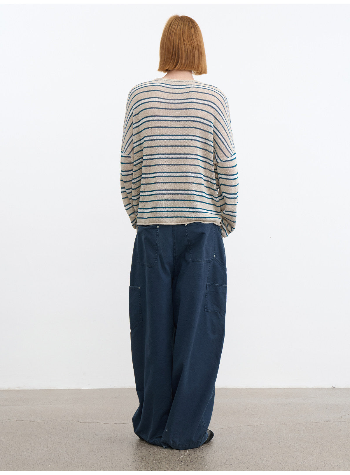 Striped Roll-Hem Knit Shirt
