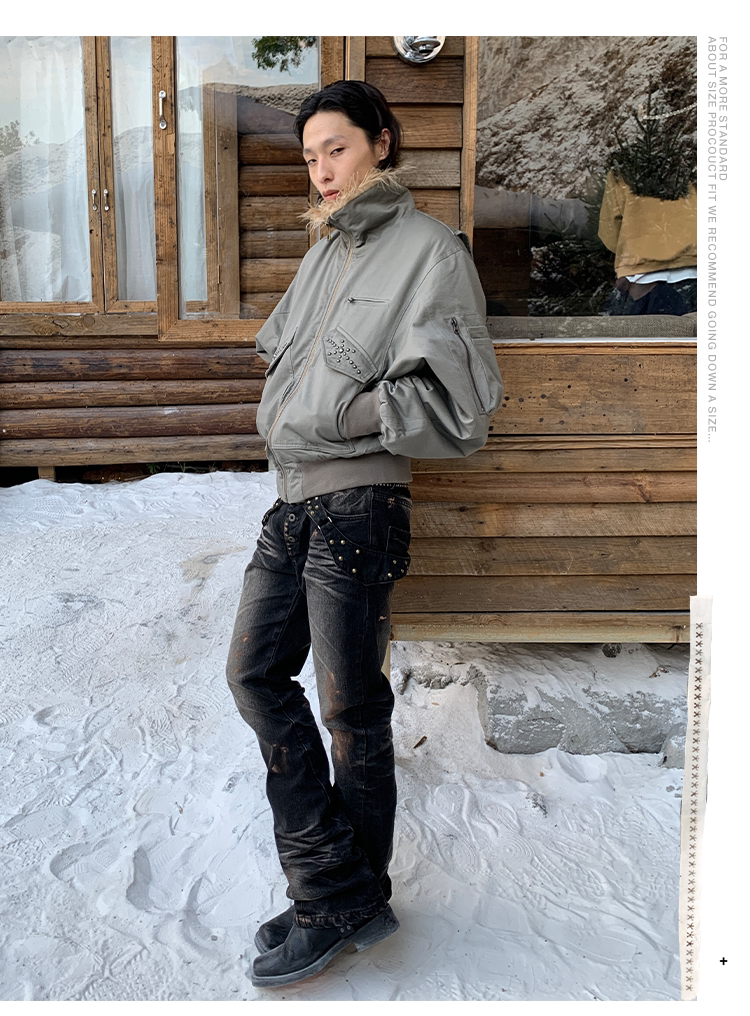 Western-Style Motorcycle Hunting Jacket