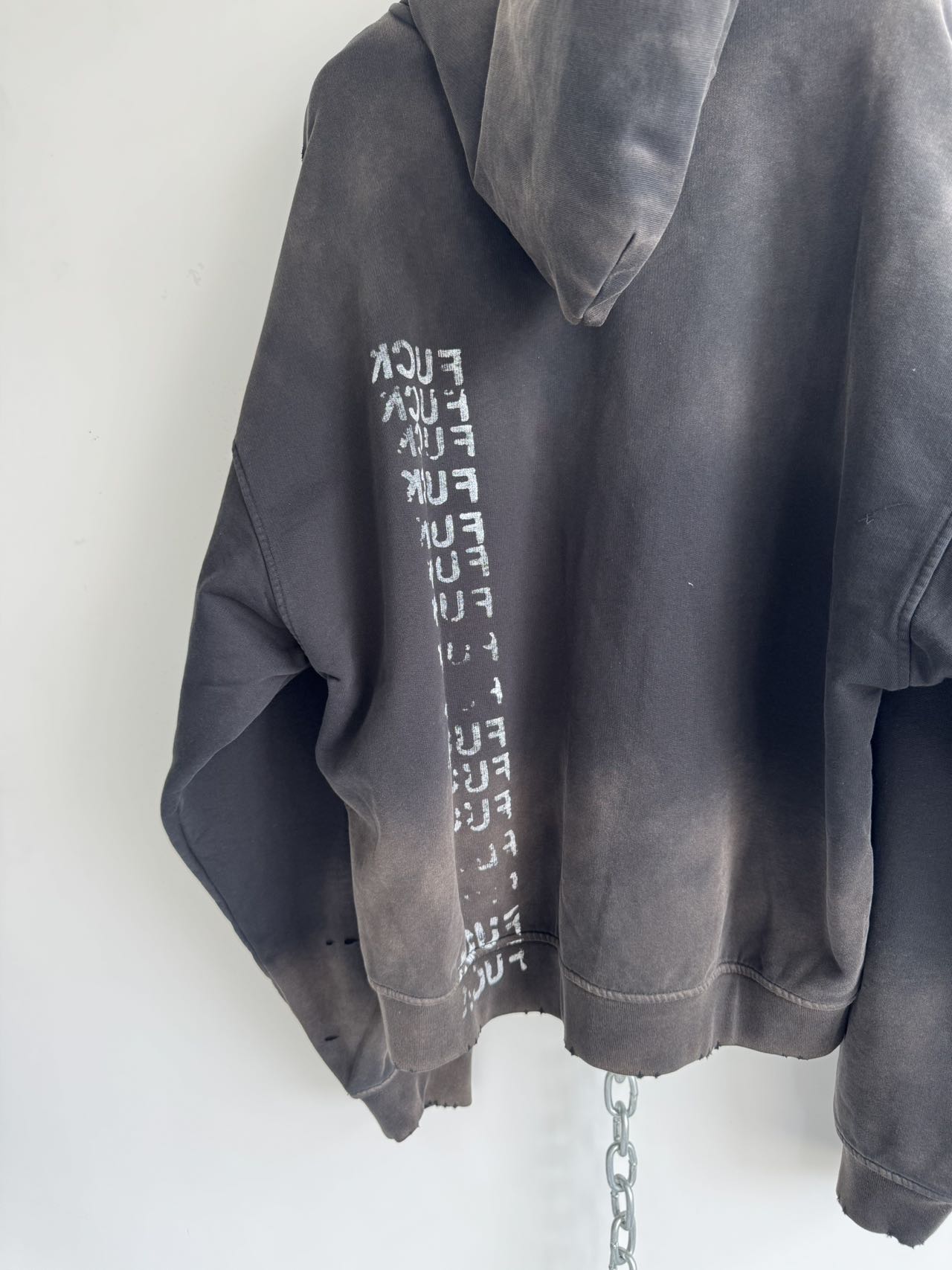 Heavy Zipper Spray Dyed Parka