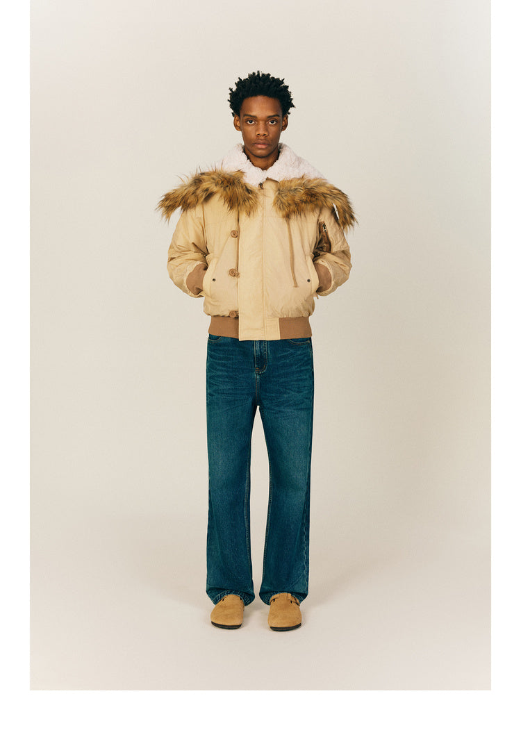 Hooded quilted jacket