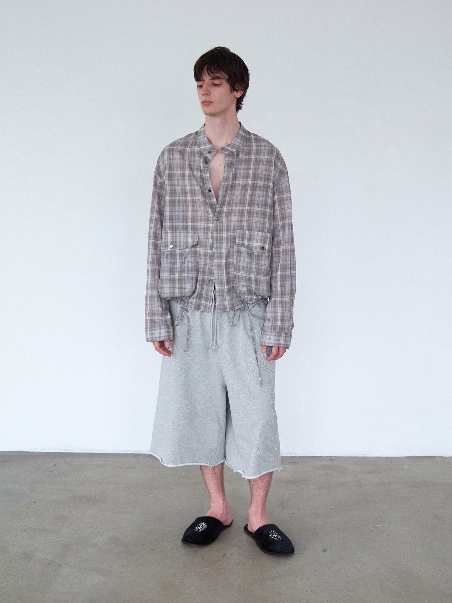 Slightly Sheer, Oversized Pocket Shirt