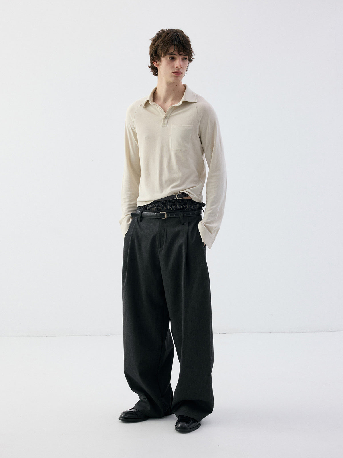 3D-Cut Casual Pants