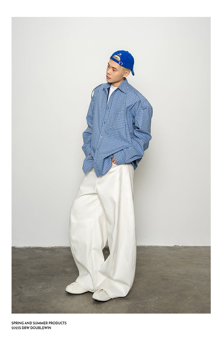 Retro 3D Check Shirt