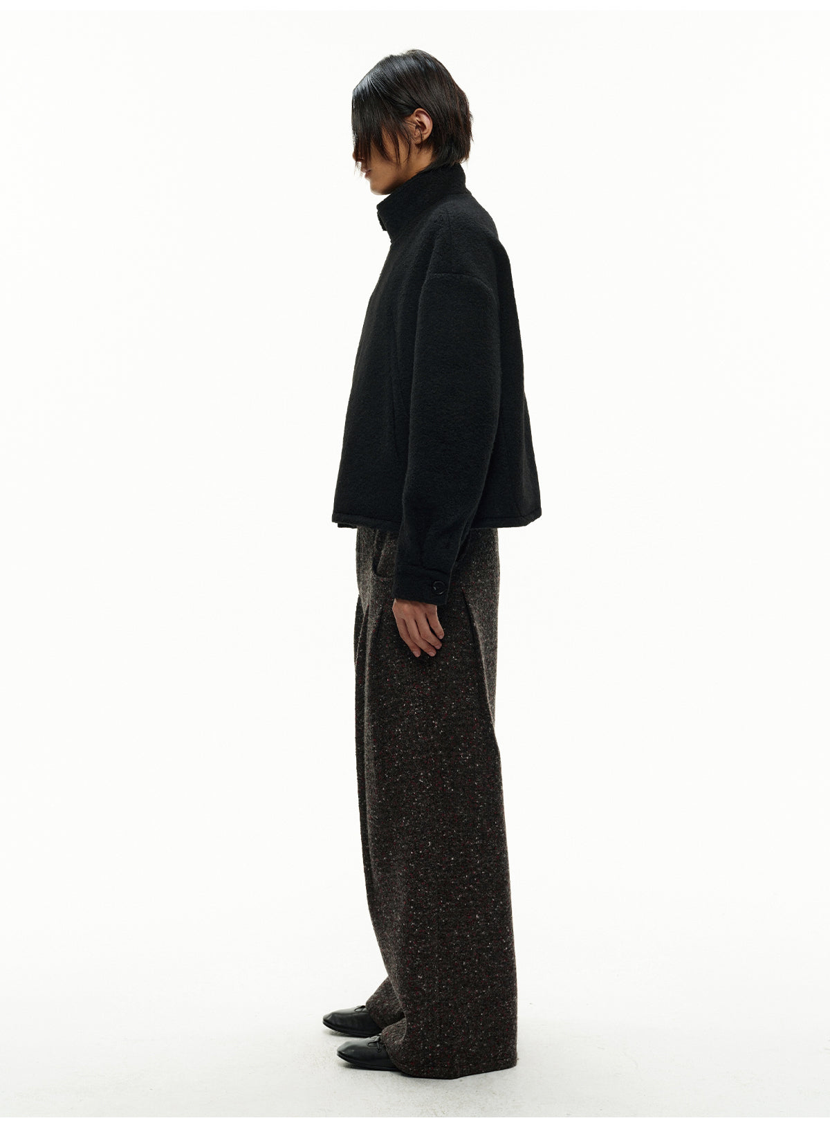 Double-Pleated Casual Pants