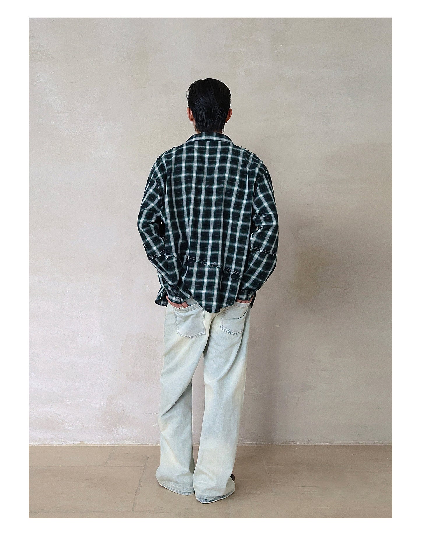 A-line straight jeans