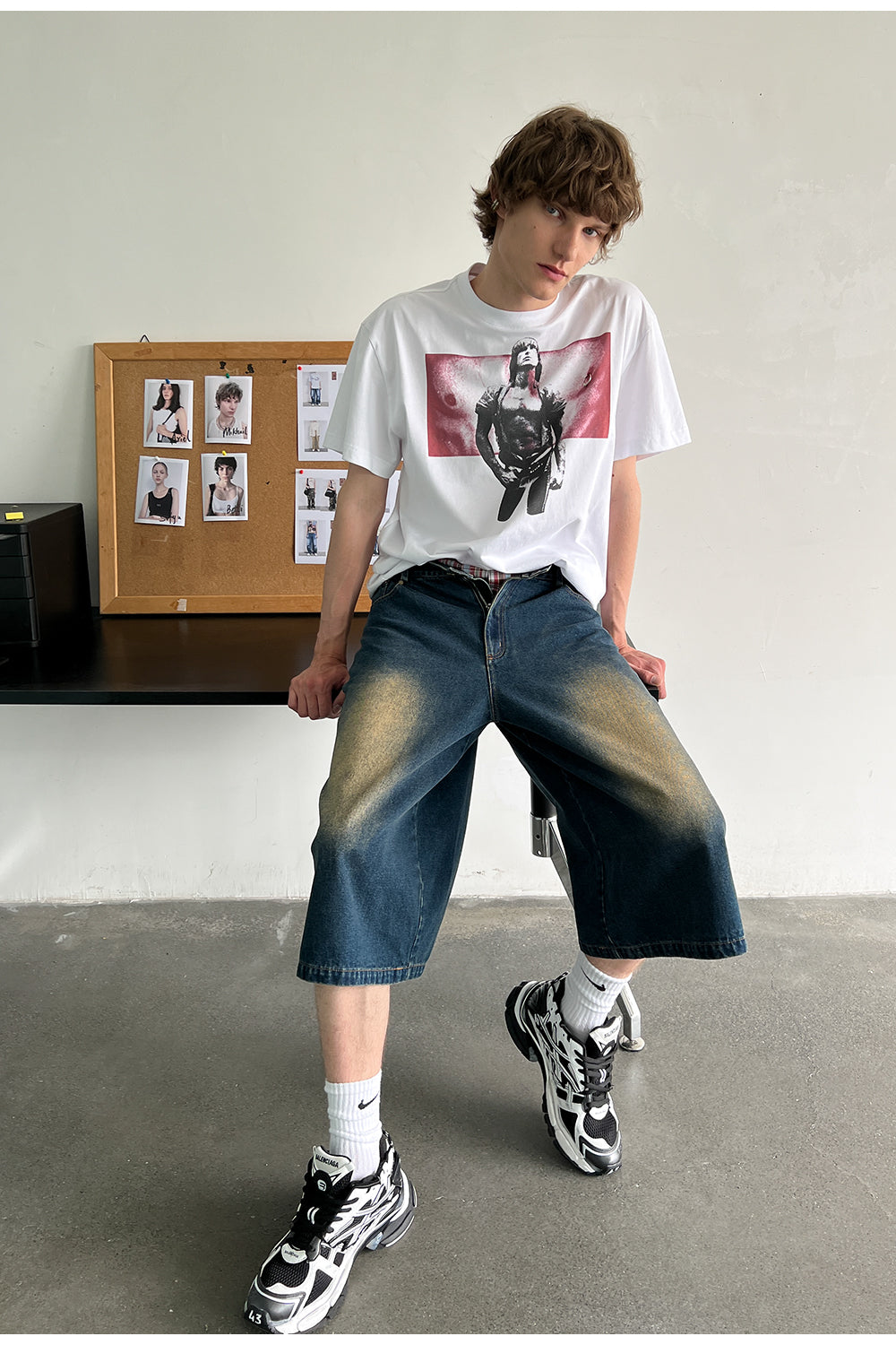 Pectoral rings Short sleeve T-shirt