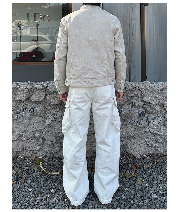 White Denim Work Pants