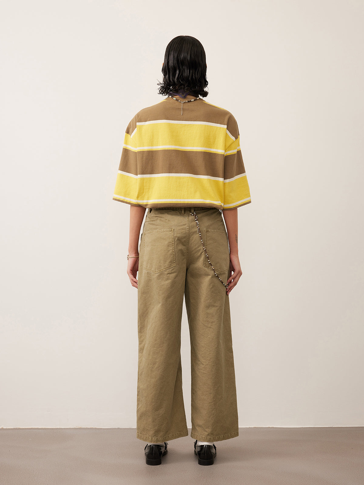 Single Pleated Loose Casual Pants