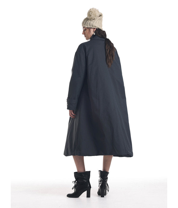 Faux Two-Piece Windproof Coat