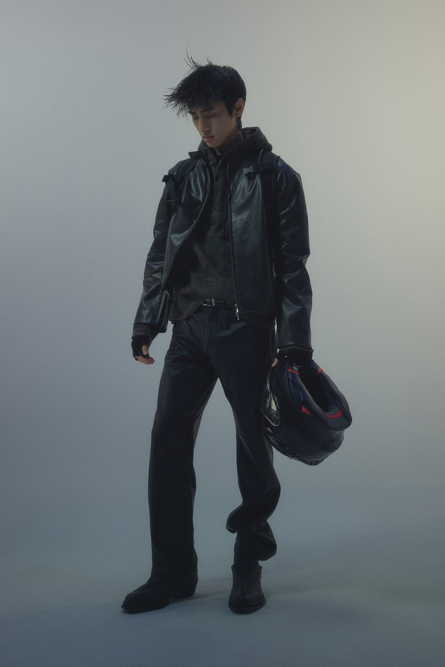 Oversized Motorcycle Leather Jacket