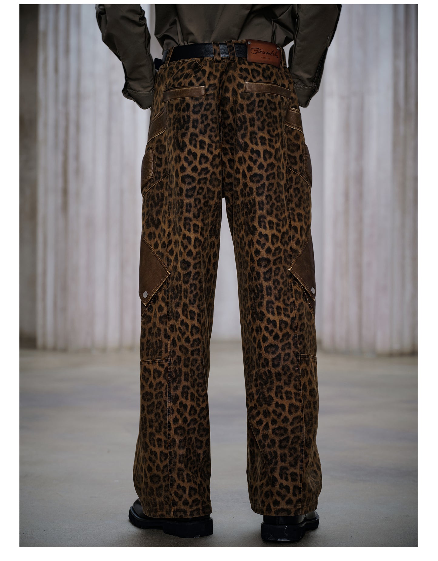 Leopard Print Casual Pants