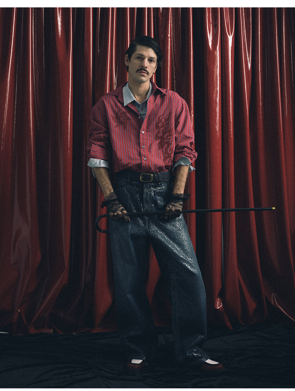 Printed Striped Shirt