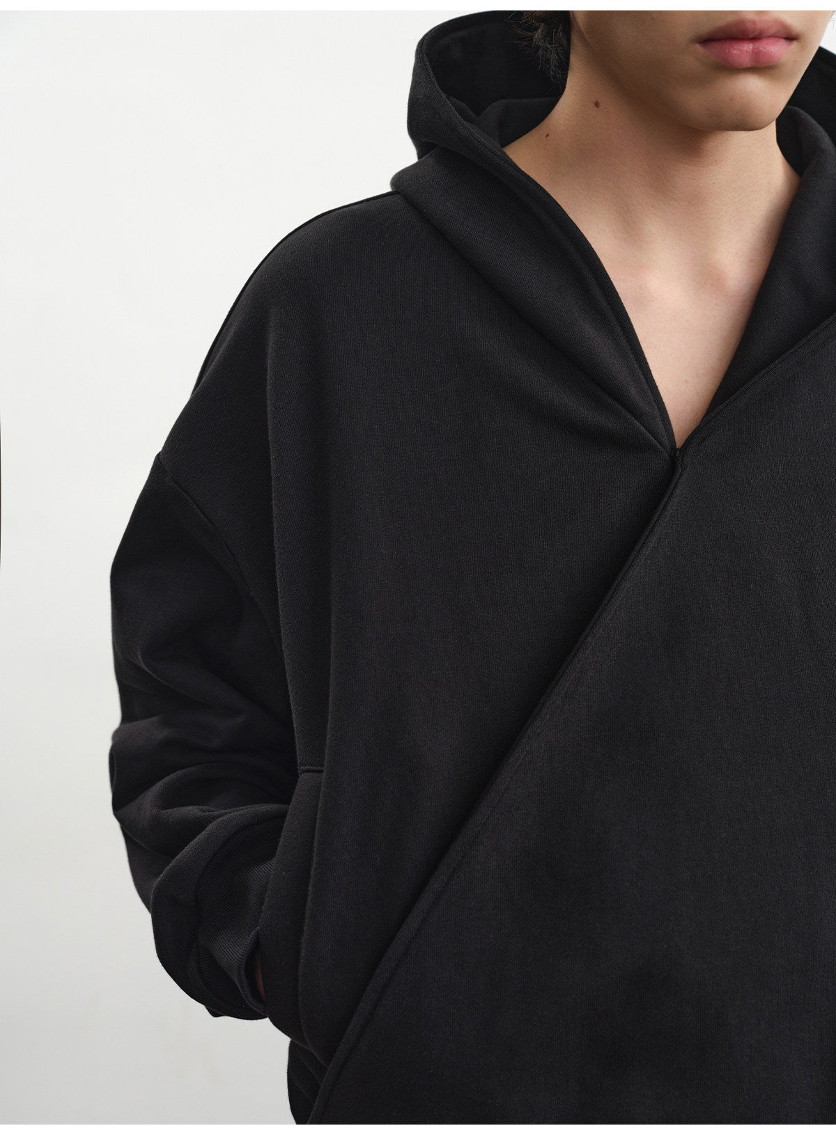 Crossover Hooded Sweatshirt