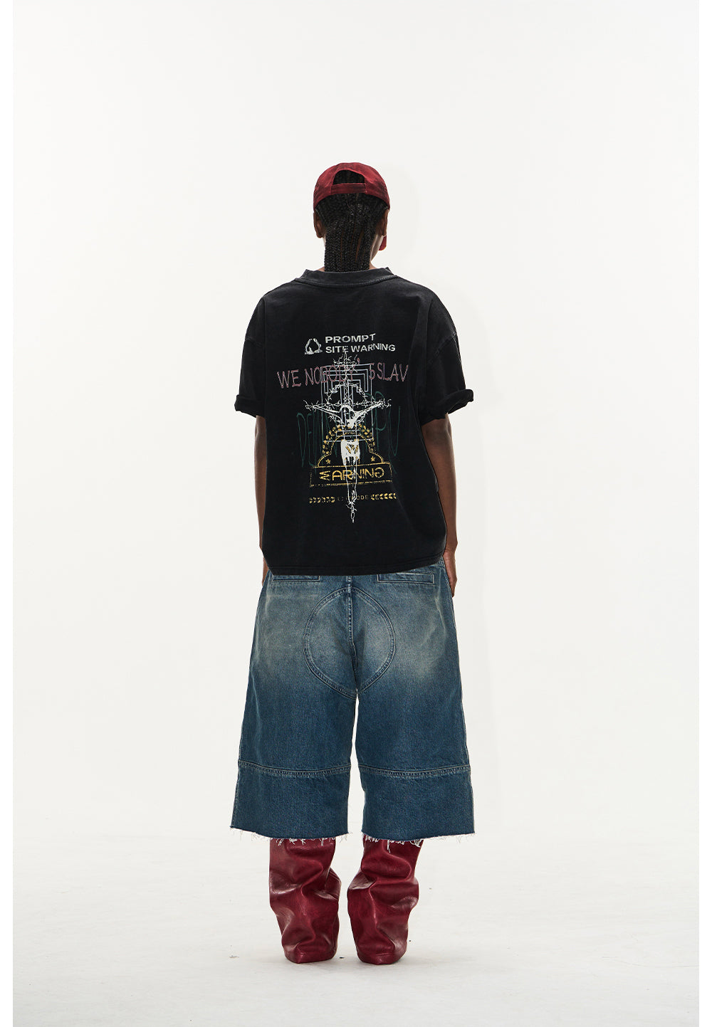 Overlap Print T-Shirt