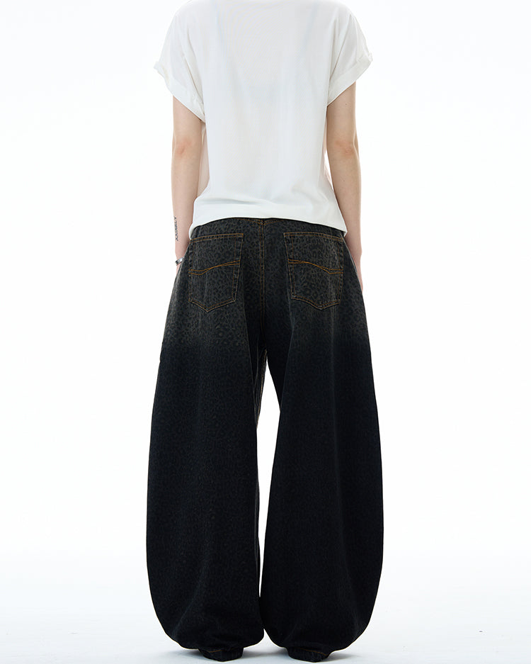 Leopard Print Shimmer Jeans