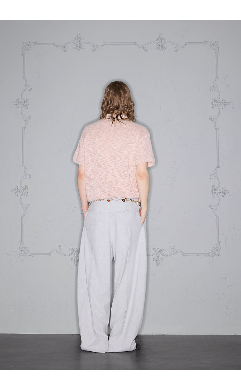 Snowflake Texture Embroidery T-Shirt