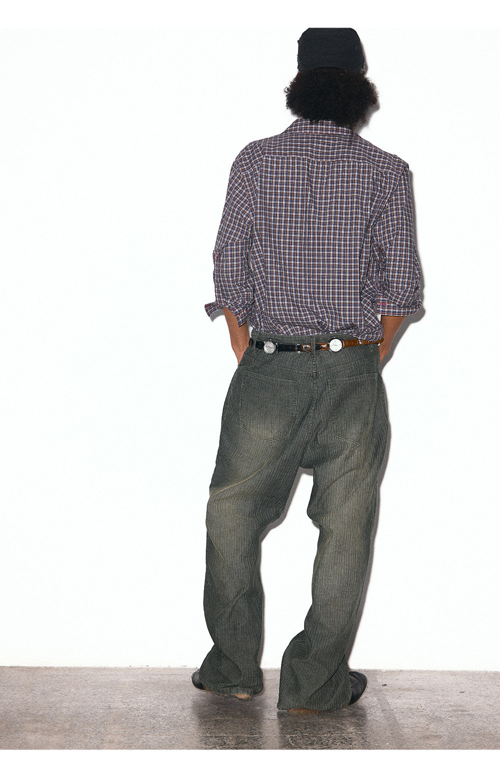 Retro Shirt with Roll-Up Sleeves