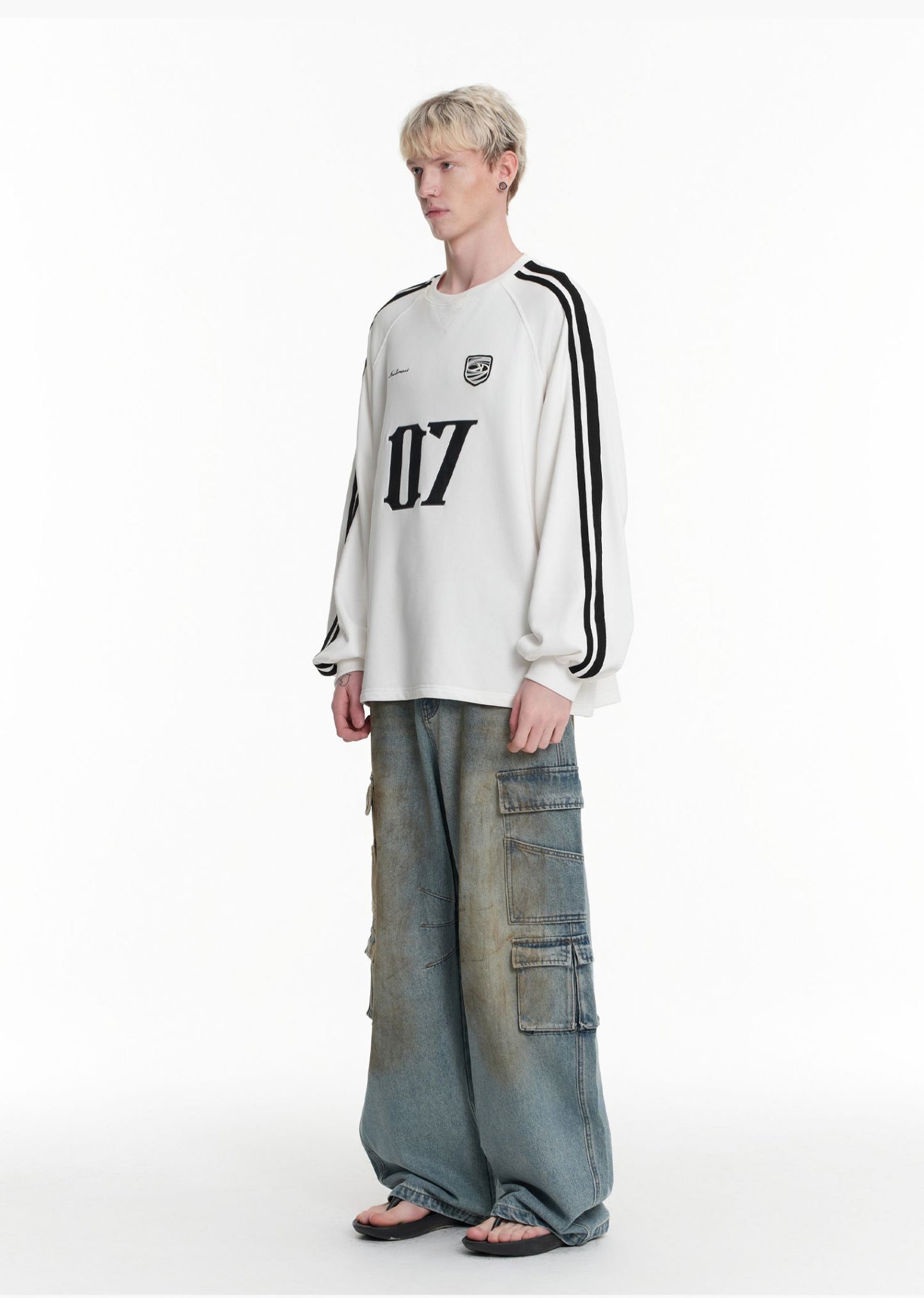 Contrast Color Sports Jersey T-Shirt