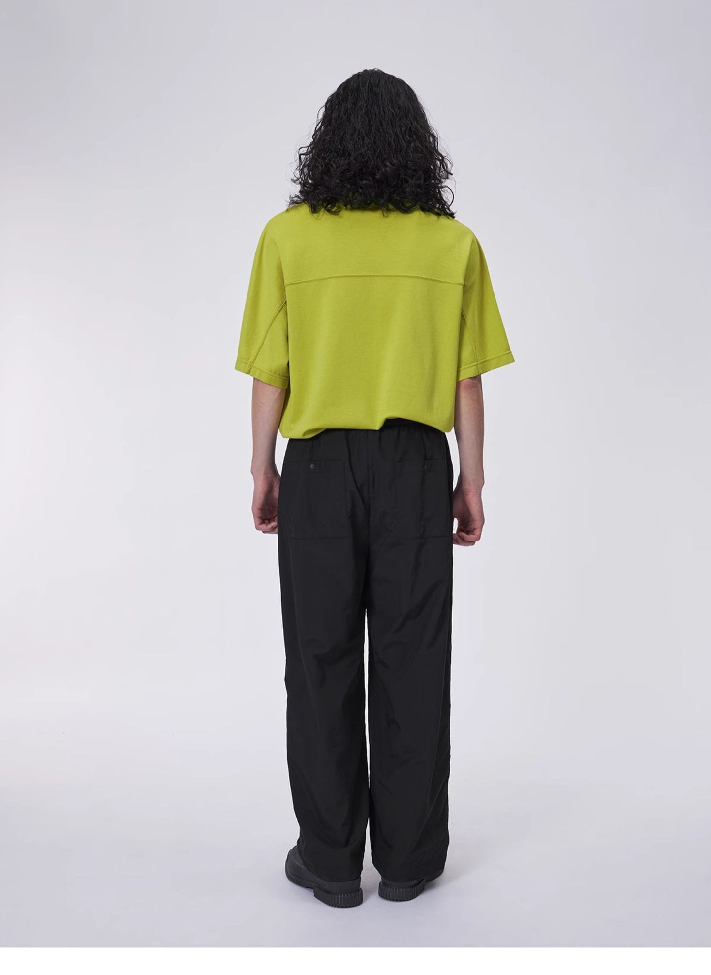 Elastic drawstring loose pants