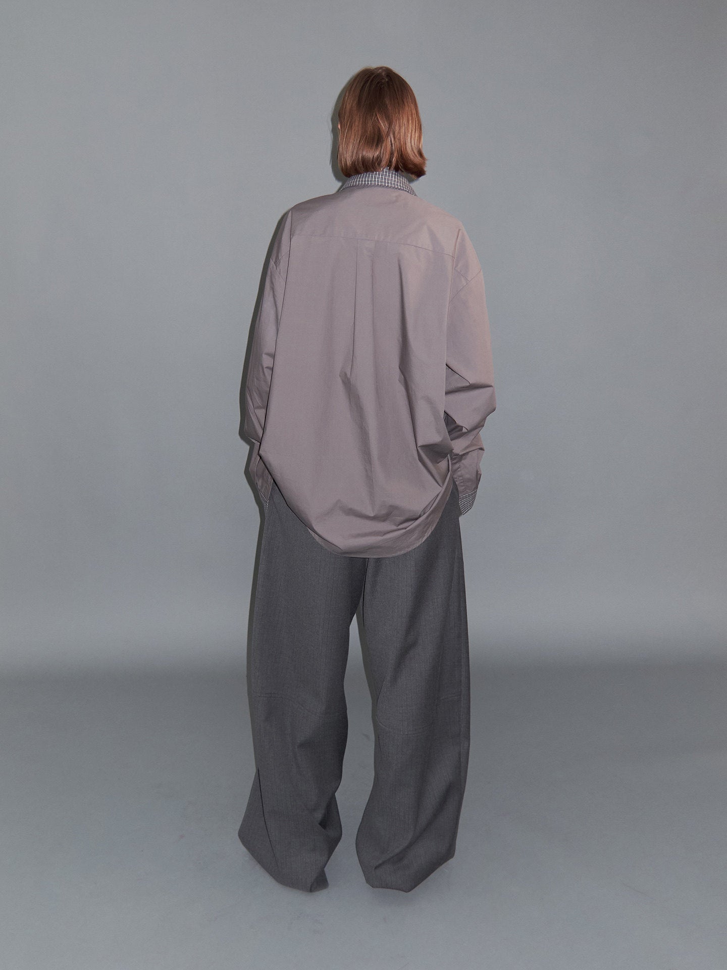 Patchwork-Patterned Shirt in Contrasting Colors