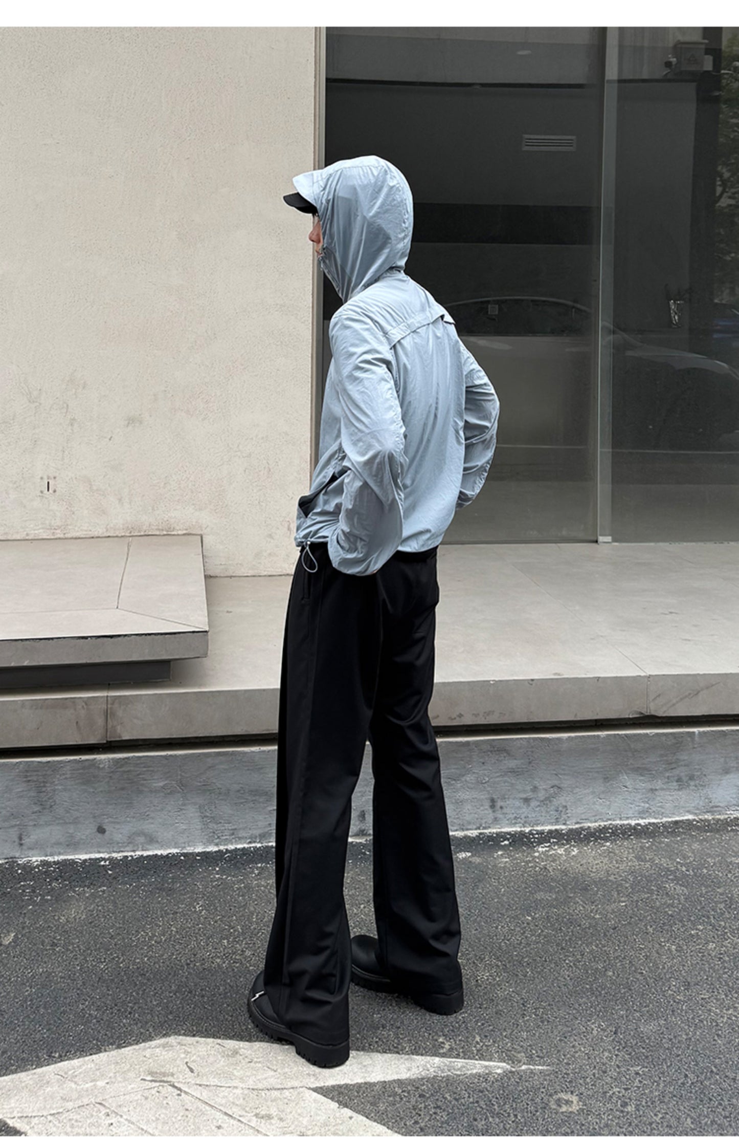 Drawstring casual pants
